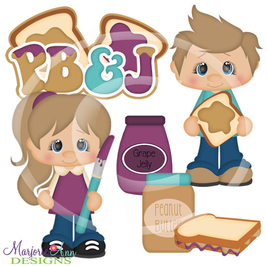 Peanut Butter & Jelly SVG Cutting Files